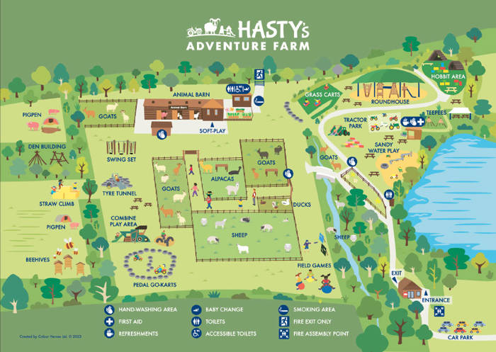 Map of Hasty's Adventure Park